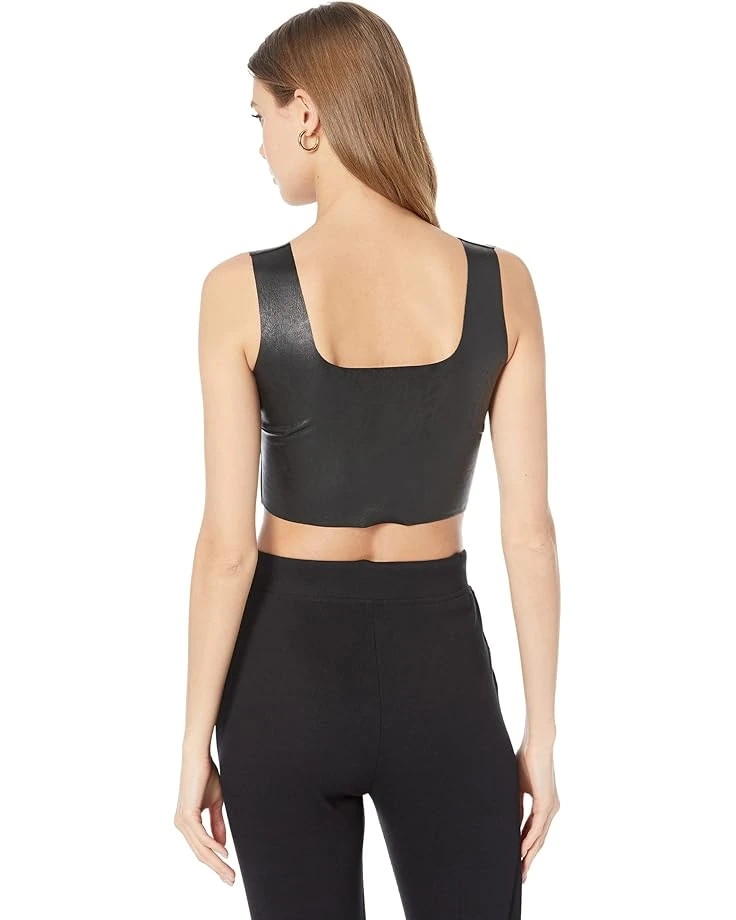 Commando Faux Leather Square Neck Crop Top | Shirts & Tops - Image 2