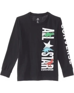 Converse Kids Dinoverse Vertical Long Sleeve Tee (Little Kids) | Shirts & Tops