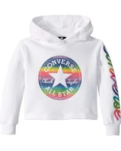Converse Kids Chuck Patch Cropped Hoodie (Little Kids) | Hoodies & Sweatshirts