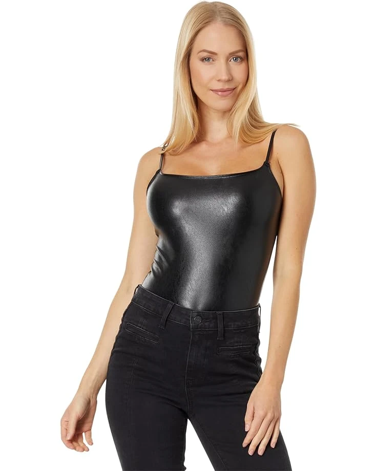 Commando Faux Leather Spaghetti Strap Bodysuit BDS309 | Shirts & Tops