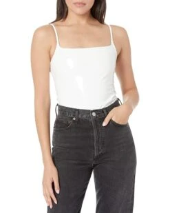 Commando Faux Patent Leather Spaghetti Strap Bodysuit BDS310 | Shirts & Tops