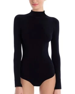 Commando Ballet Mock Neck Bodysuit Thong KT017 | Shirts & Tops
