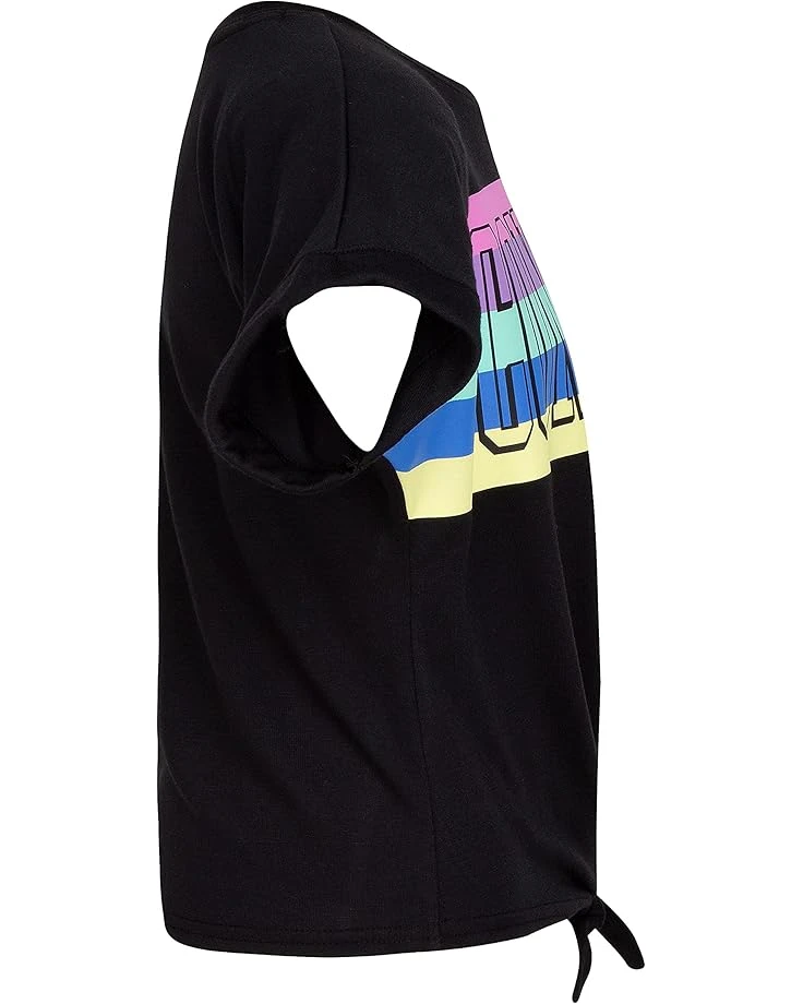 Converse Kids Striped Front Tie Top (Big Kids) | Shirts & Tops - Image 2