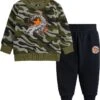 Converse Kids Camo Crew Joggers Set (Infant) | Kids' Sets